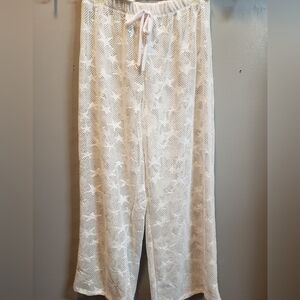 Sand & Spirit NWT white mesh with stars size medium beach pants